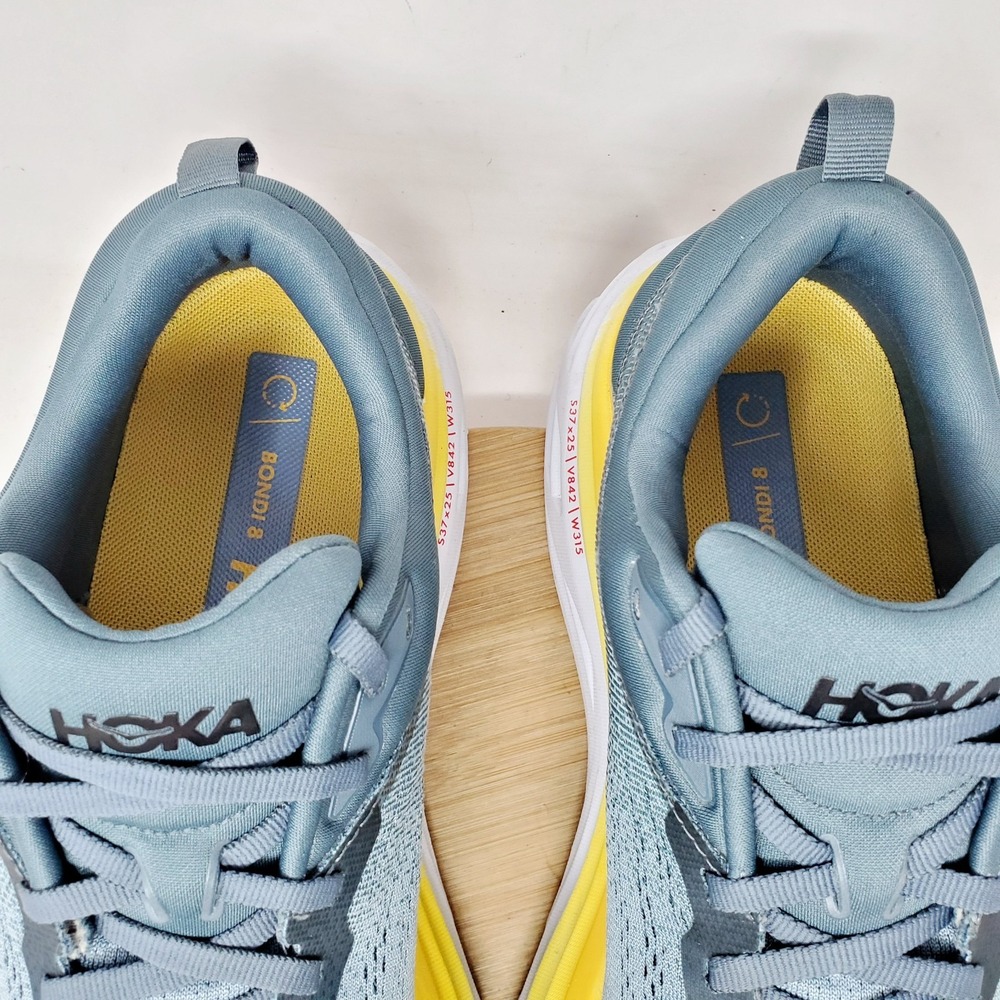 Hoka One One Bondi 8 Running Shoes Mens 9.5 D Lace Up Comfort Gym Sneaker - Picture 5 of 14
